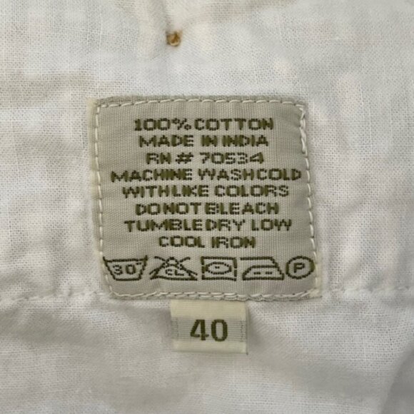 ORVIS Seersucker Cuffed Flat Front Shorts Blue & White Stripe - Picture 11 of 15